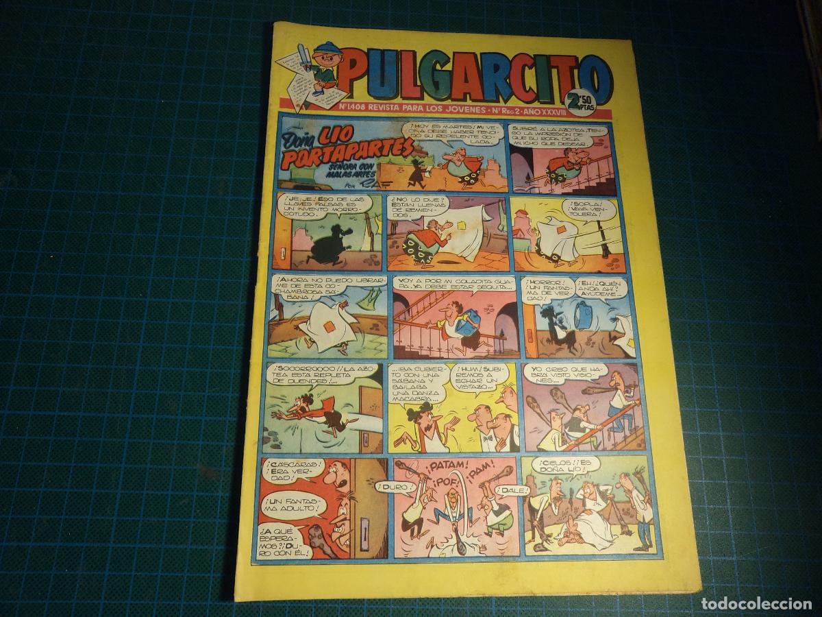 Giornalini: Pulgarcito. N&ordm; 1408. Bruguera