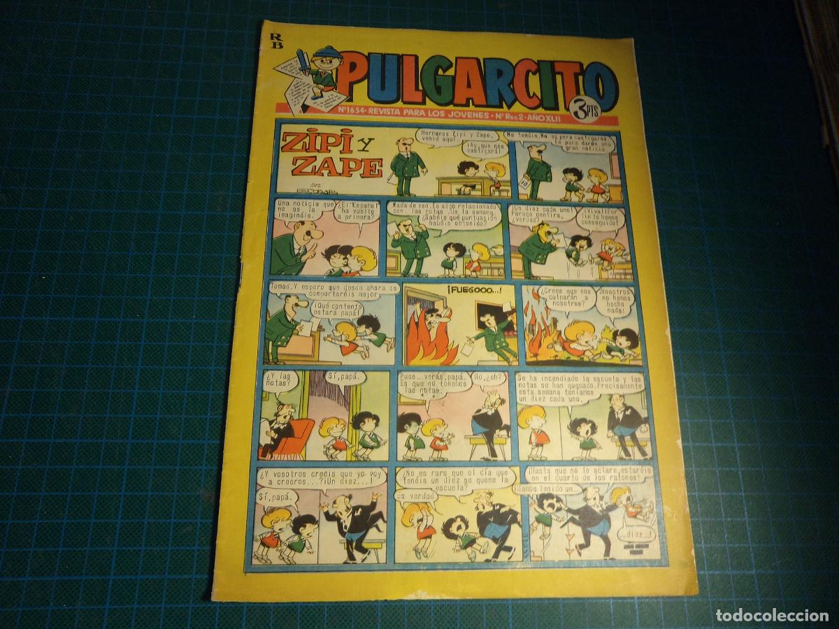 Giornalini: Pulgarcito. N&ordm; 1654. Bruguera