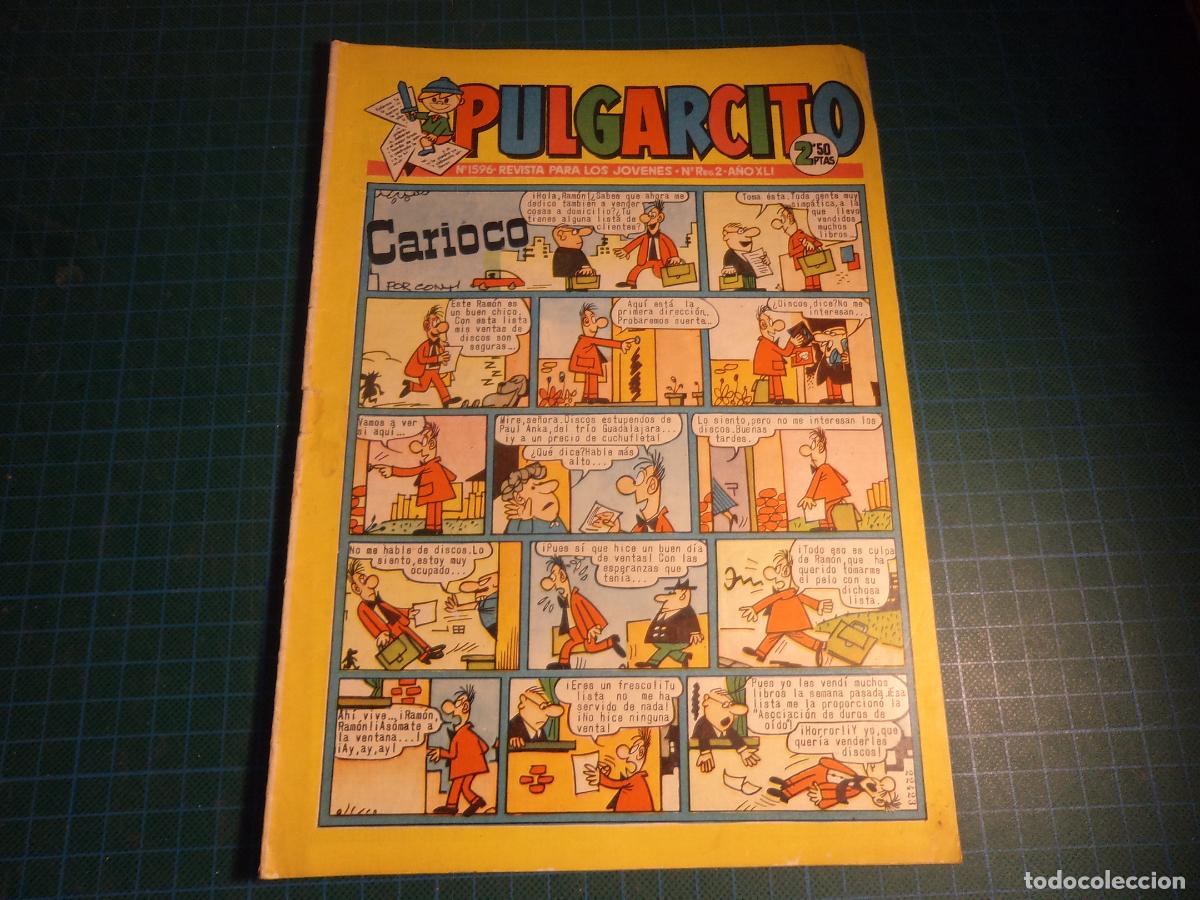 Giornalini: Pulgarcito. N&ordm; 1596. Bruguera