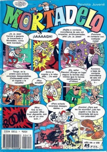 Tebeos: MORTADELO SEMANAL-BRUGUERA- N&ordm; 619 -27-DICIEMBRE-1982-NEBOT-ROVIRA-CORRECTO-DIF&Iacute;CIL-VEA-1529