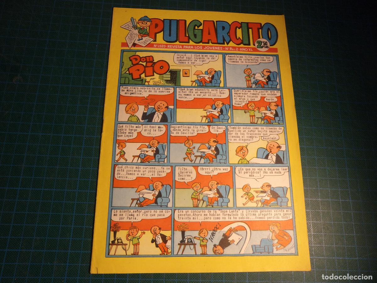 Comics: Pulgarcito. N&ordm; 1520. Bruguera