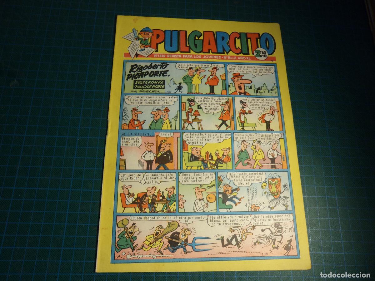 Tebeos: Pulgarcito. N&ordm; 1516. Bruguera