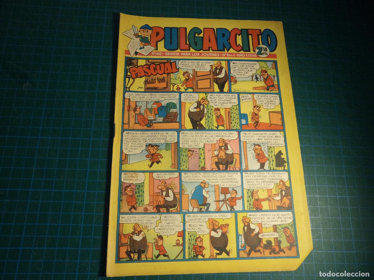 Tebeos: Pulgarcito. N&ordm; 1401. Bruguera.