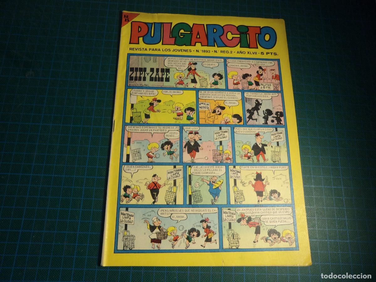 Tebeos: Pulgarcito. N&ordm; 1893. Bruguera.