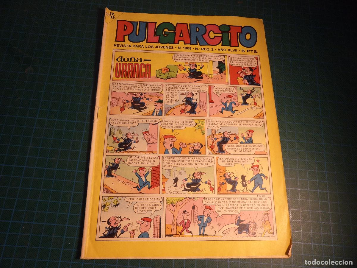 Tebeos: Pulgarcito. N&ordm; 1868. Bruguera.