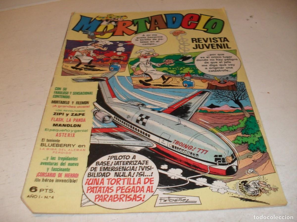 Tebeos: MORTADELO N&ordm; 4,PRIMEROS N&ordm;,CON CHAPEAU EL ESMIRRIAU,DE 645.BRUGUERA,1970