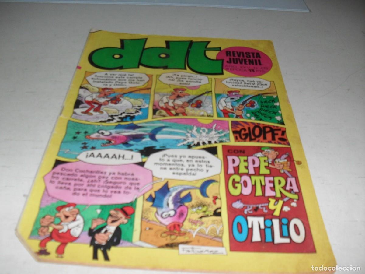 Tebeos: DDT 2&ordf; EPOCA,N&ordm; 475,CON GALAX EL COSMONAUTA,DE FUENTES MAN,DE 551.BRUGUERA,1967