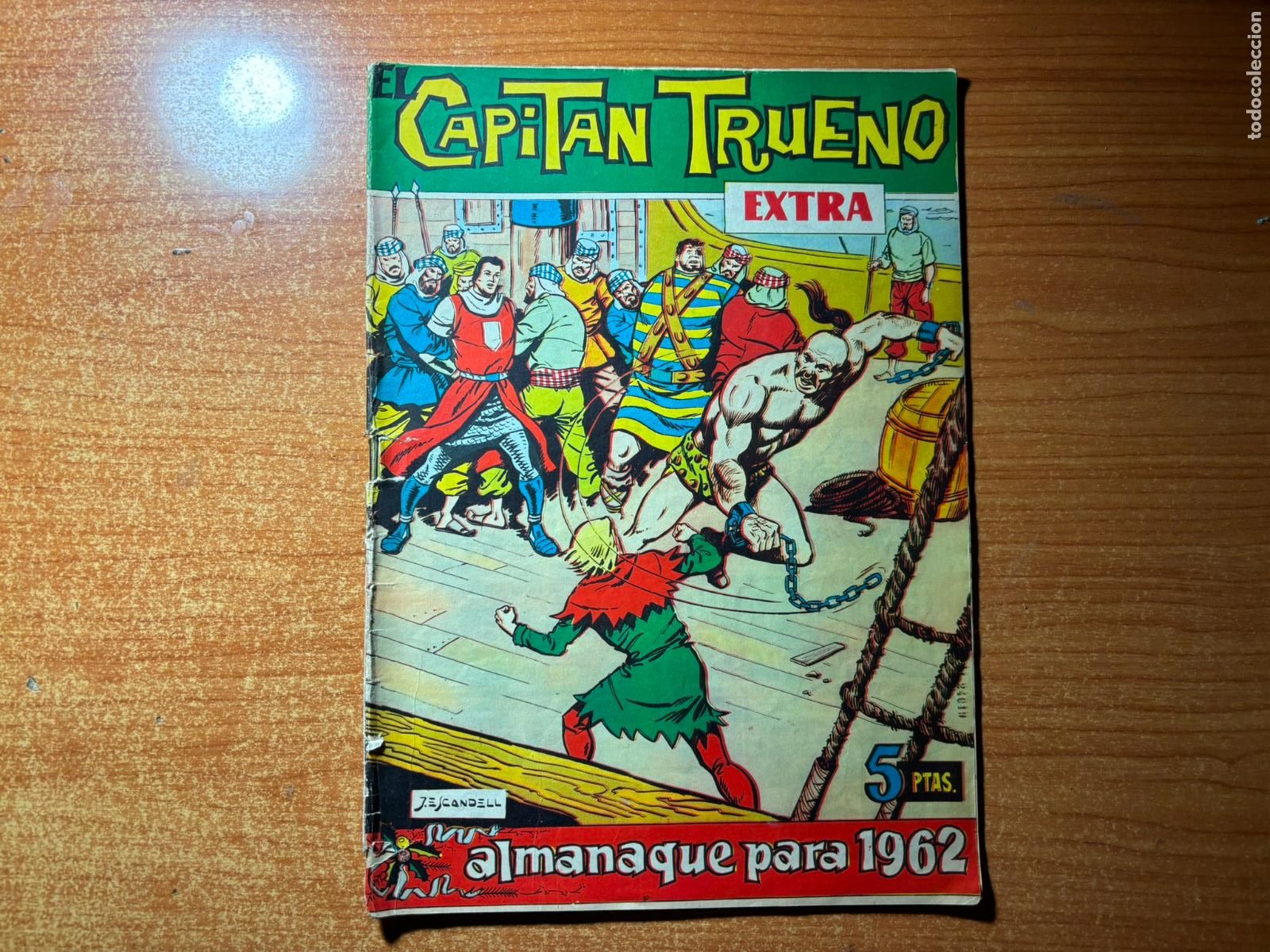 Tebeos: CAPITAN TRUENO EXTRA ALMANAQUE 1962 EDITORIAL BRUGUERA