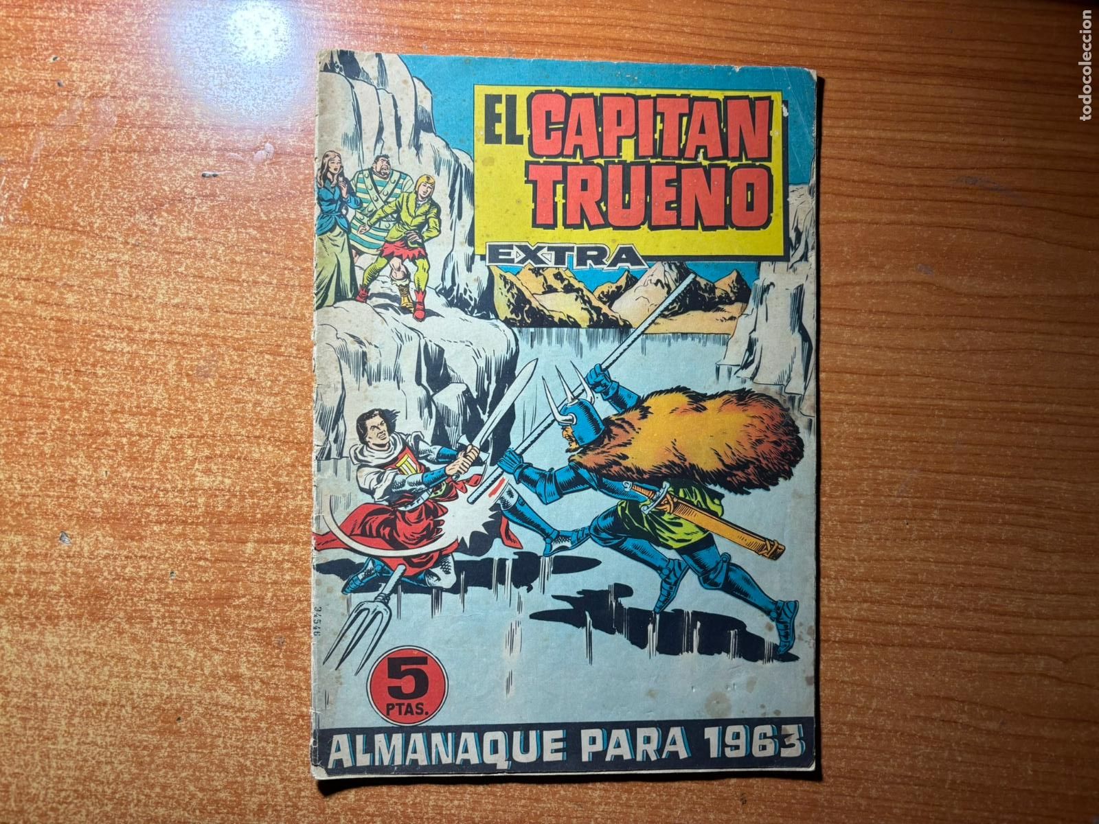 Tebeos: EL CAPITAN TRUENO EXTRA ALMANAQUE 1963 ORIGINAL EDITORIAL BRUGUERA