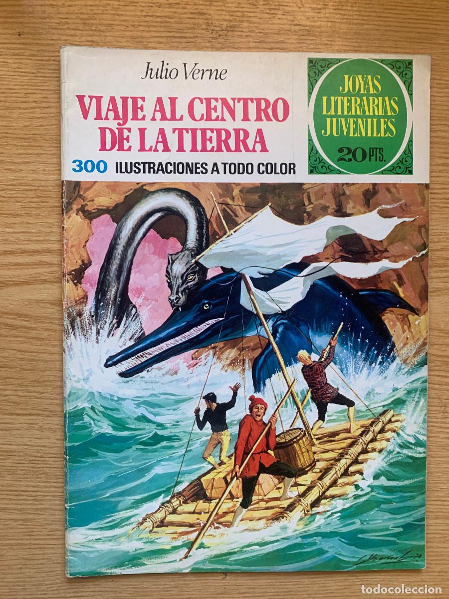 Tebeos: Joyas Literarias Juveniles n&ordm; 21: Viaje al Centro de la Tierra de Julio Verne - Buen Estado