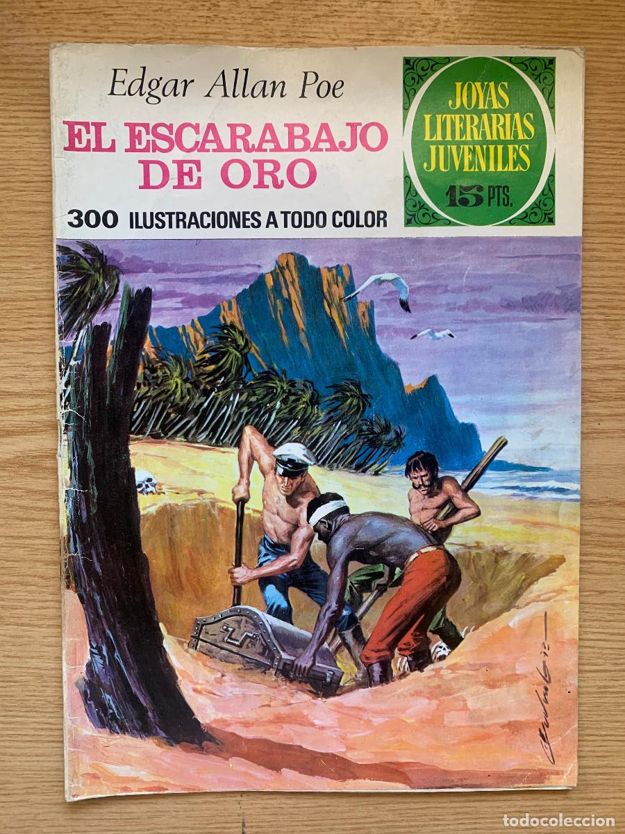 Tebeos: Joyas Literarias Juveniles n&ordm; 88: El Escarabajo de Oro de Edgar Allan Poe - 1&ordf; Edicion 1973