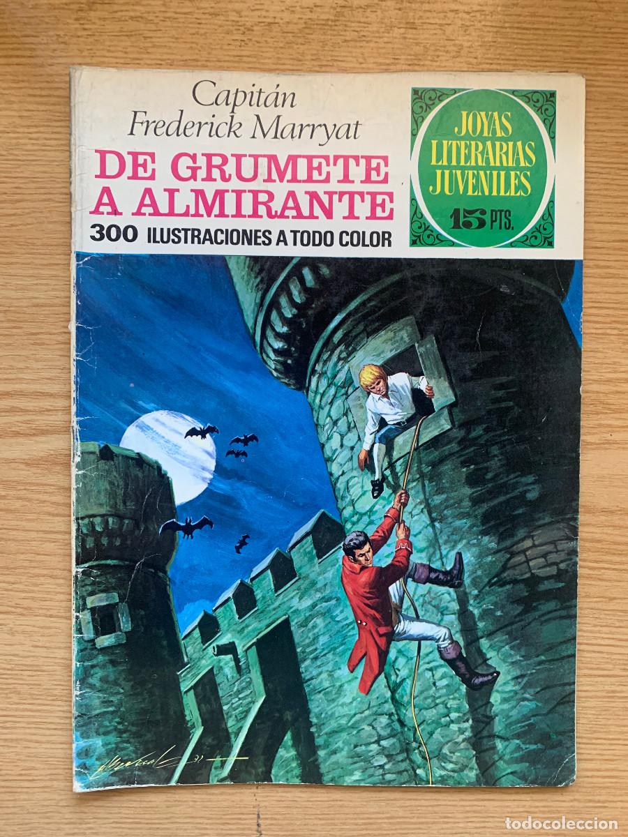 Tebeos: Joyas Literarias Juveniles n&ordm; 50: De Grumete a Almitante de Frederick Marryat - 1&ordf; Edici&oacute;n 1972