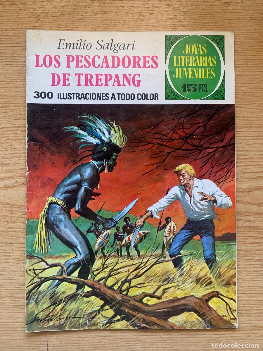 Tebeos: Joyas Literarias Juveniles n&ordm; 85: Los Pescadores de Trepang - 1&ordf; Edici&oacute;n 1973 Buen Estado