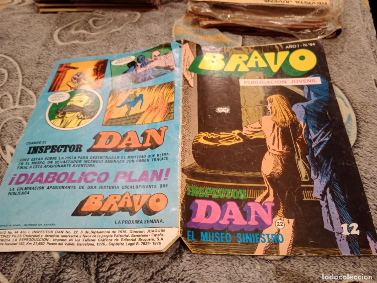 Tebeos: BRAVO ELINSPECTOR DAN N&ordm; 22/44 EL MUSEO SINIESTRO MUERTE EN LA TINIEBLAS - EDITORIAL BRUGUERA 1976