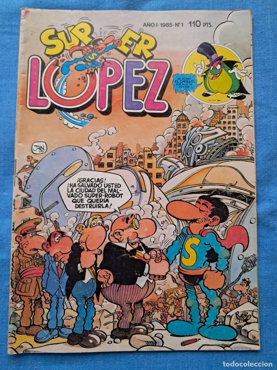 Tebeos: C&Oacute;MIC REVISTA SUPER L&Oacute;PEZ N&ordm; 1 DE EDITORIAL BRUGUERA