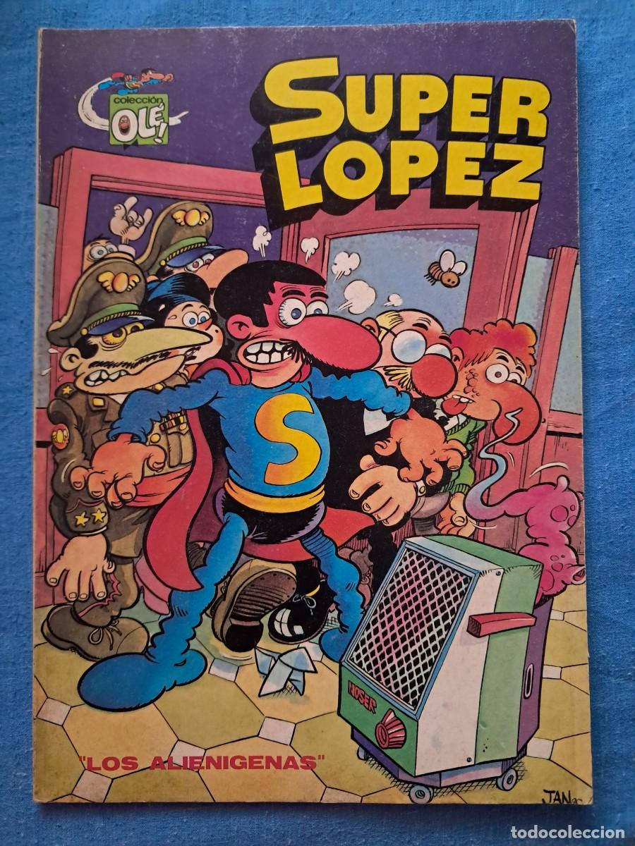 Tebeos: C&Oacute;MIC &rdquo; OL&Eacute;&rdquo; &rdquo;SUPER L&Oacute;PEZ&rdquo; N&ordm; 4 &rdquo;LOS ALIEN&Iacute;GENAS&rdquo; DE EDITORIAL BRUGUERA
