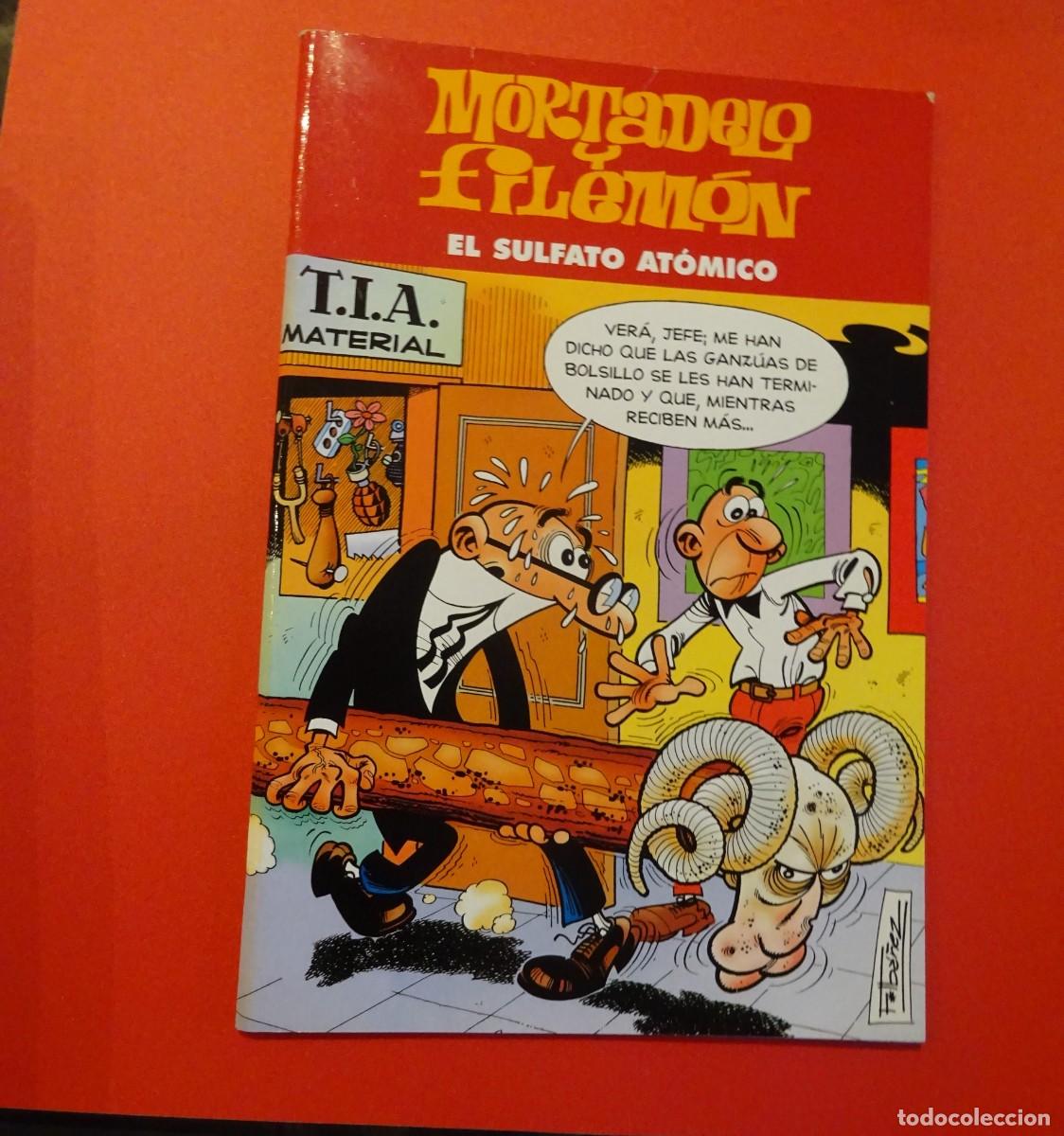Tebeos: MORTADELO Y FILEMON, EL SULFATO AT&Oacute;MICO, EDICIONES B, BUEN ESTADO