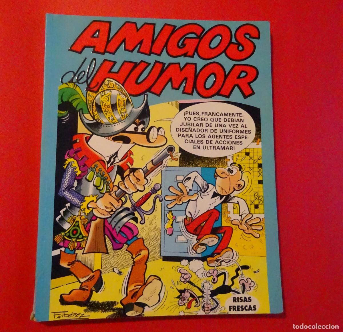 Tebeos: AMIGOS DEL HUMOR N&ordm; 2, MORTADELO Y FILEMON, ZIPI Y ZAPE, Y OTROS VARIOS, EDICIONES B, BUEN ESTADO