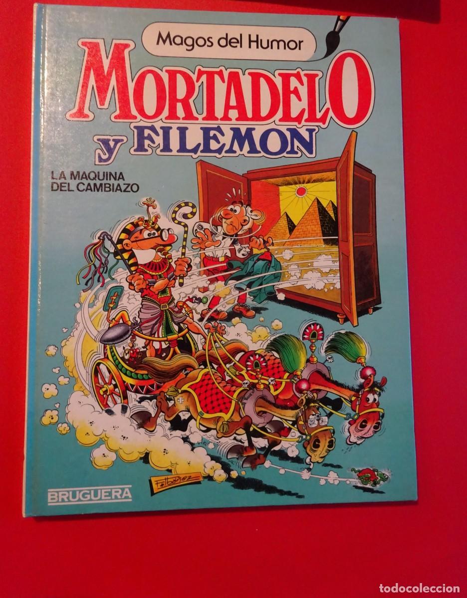 Tebeos: MORTADELO Y FILEMON,MAGOS DEL HUMOR,LA MAQUINA DEL CAMBIAZO, N&ordm; 10,TAPAS DURAS,BRUGUERA 1&ordf; ED. 1985