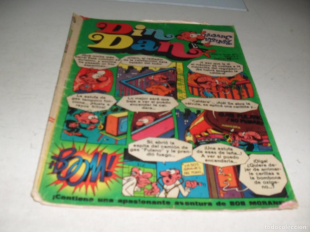 Tebeos: DIN DAN.2&ordf; EPOCA,N&ordm; 371,DE 385,CON CHITON,SE RUEDA,EN PAGINA CENTRAL.BRUGUERA,1968
