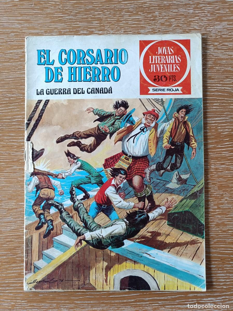 Tebeos: C&Oacute;MIC EL CORSARIO DE HIERRO N&ordm; 29 - LA GUERRA DE CANADA - JOYAS LITERARIAS JUVENILES SERIE ROJA
