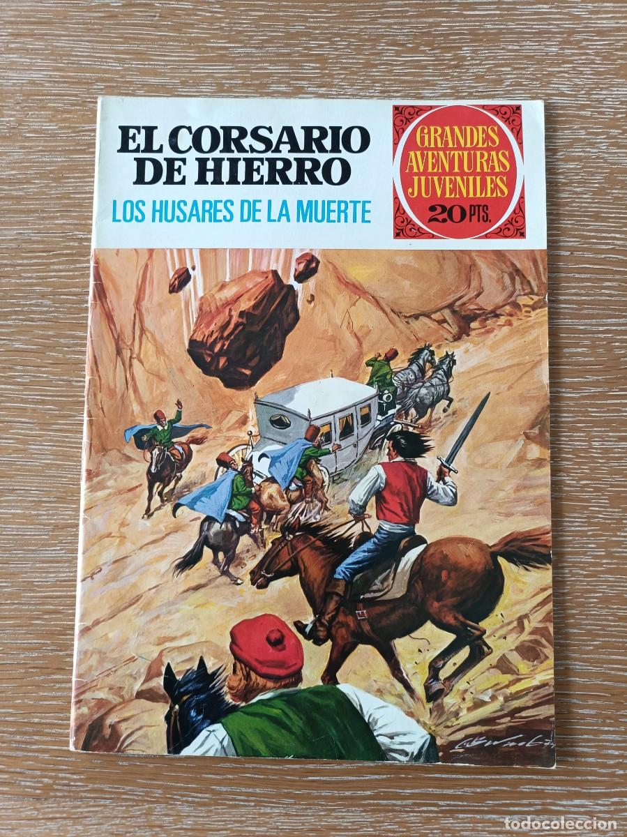 Tebeos: C&Oacute;MIC EL CORSARIO DE HIERRO N&ordm; 72 - LOS H&Uacute;SARES DE LA MUERTE - GRANDES AVENTURAS JUVENILES