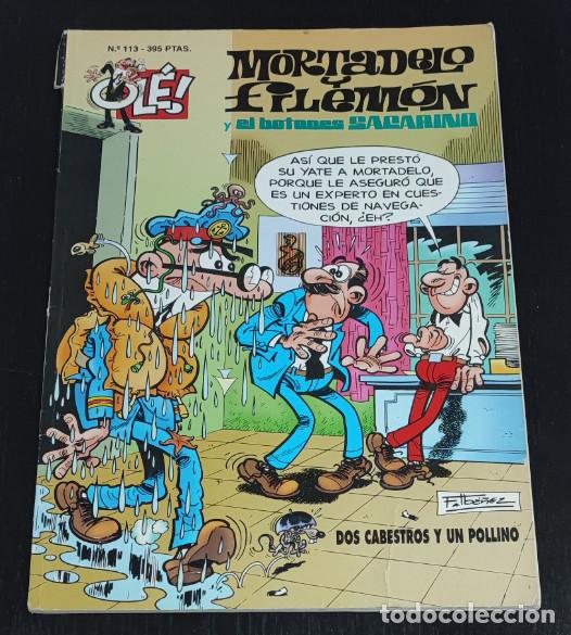Tebeos: OLE N&ordm; 113, MORTADELO Y FILEMON Y EL BOTONES SACARINO, EDICIONES B 1995