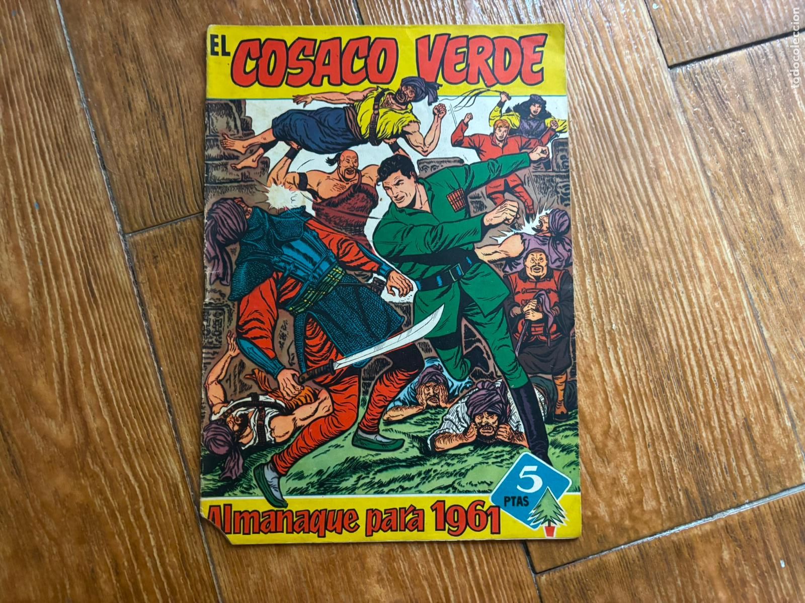 Tebeos: EL COSACO VERDE ALMANAQUE 1961 EDITORIAL BRUGUERA ORIGINAL