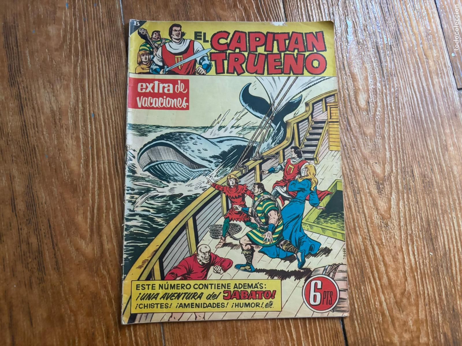 Tebeos: EL CAPITAN TRUENO EXTRA NUMERO DE VACACIONES EDITORIAL BRUGUERA ORIGINAL