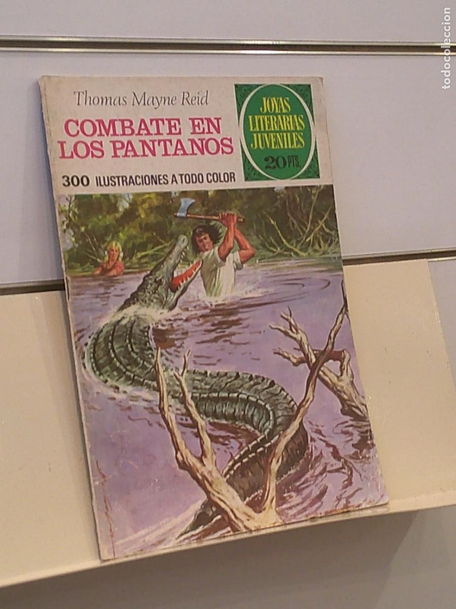 Tebeos: JOYAS LITERARIAS JUVENILES N&ordm; 143 COMBATE EN LOS PANTANOS - BRUGUERA