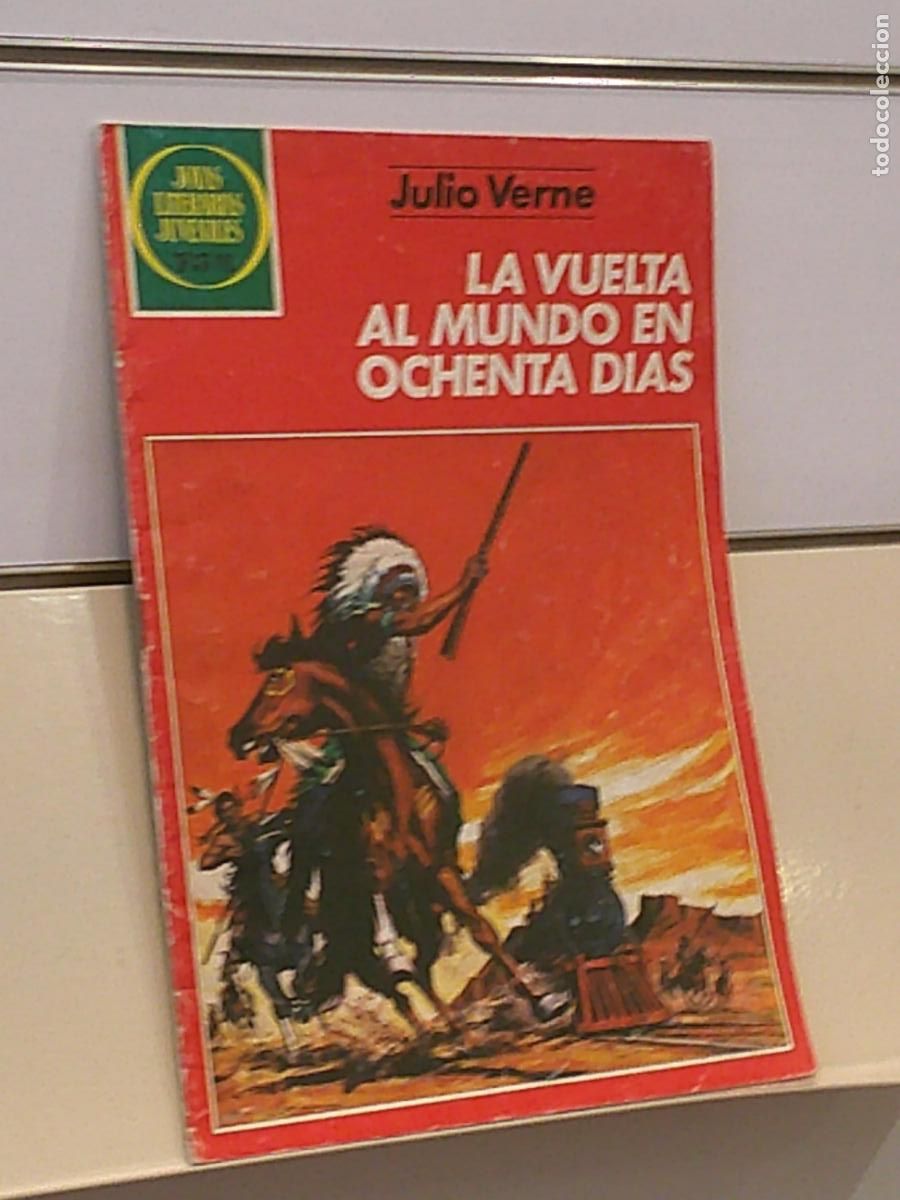 Tebeos: JOYAS LITERARIAS JUVENILES N&ordm; 17 LA VUELTA AL MUNDO EN OCHENTA DIAS JULIO VERNE - BRUGUERA