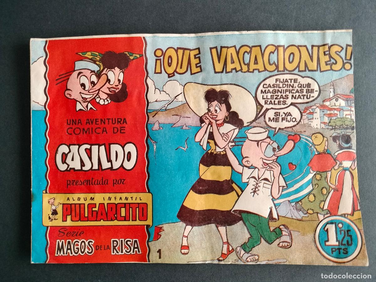 BDs: ORIGINAL DE EPOCA SERIE MAGOS DE LA RISA CASILDO N&ordm; 1 &iexcl;QU&Eacute; VACACIONES! BRUGUERA 1950 JOYA!!!