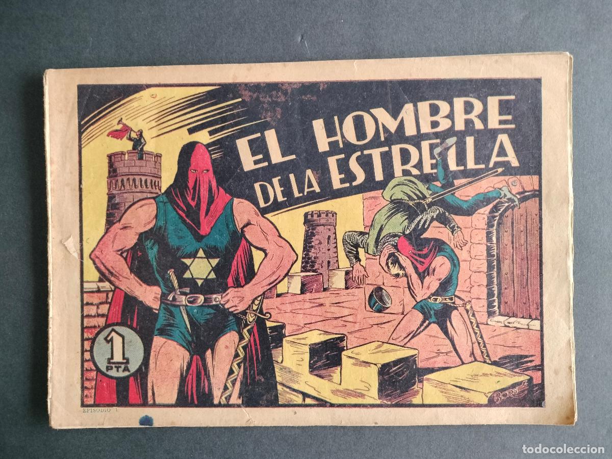 BDs: EL HOMBRE DE LA ESTRELLA N&ordm; 1 ORIGINAL DE EPOCA 1947 BRUGUERA MUY DIFICIL!!!