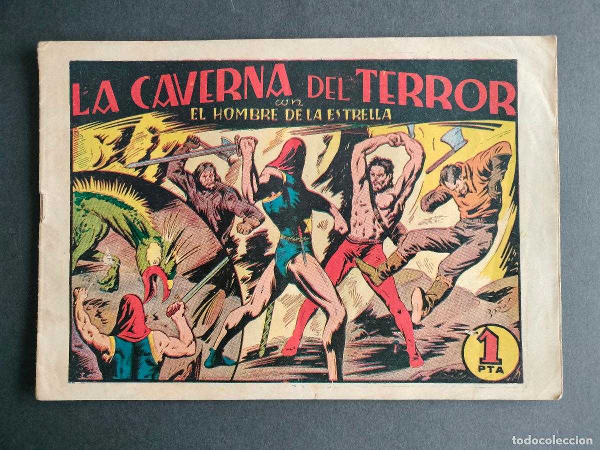 BDs: EL HOMBRE DE LA ESTRELLA N&ordm; 4 ORIGINAL DE EPOCA 1947 BRUGUERA MUY DIFICIL!!!