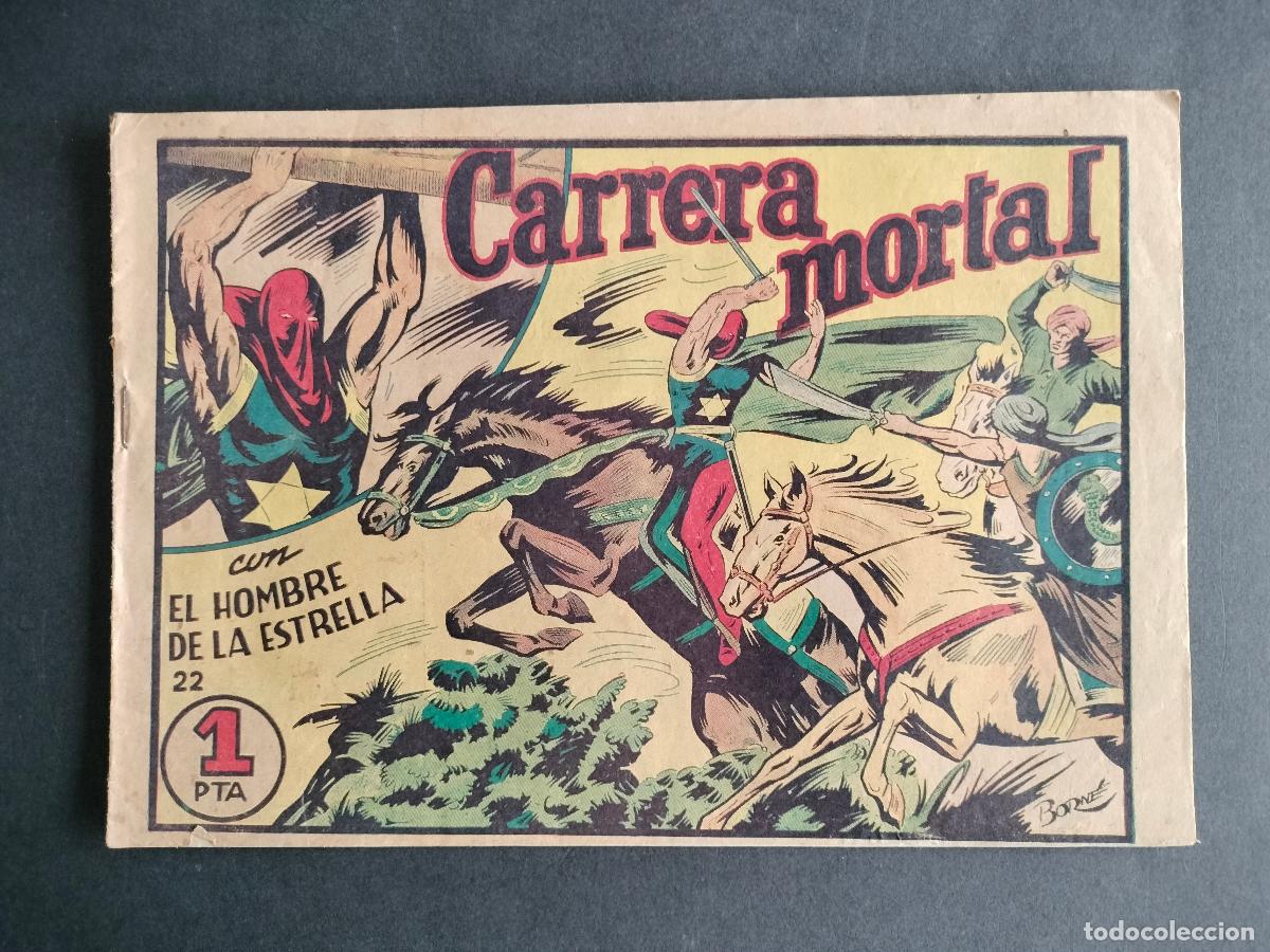 BDs: EL HOMBRE DE LA ESTRELLA N&ordm; 22 ORIGINAL DE EPOCA 1947 BRUGUERA MUY DIFICIL!!!