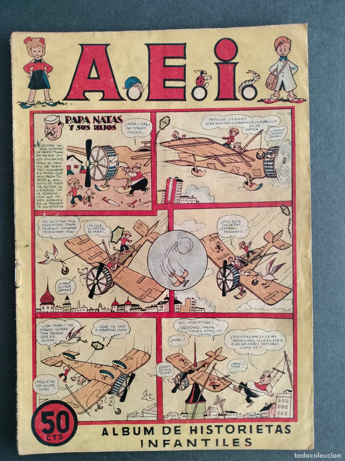 Tebeos: A.E.I. ALBUM DE HISTORIETAS INFANTILES N&ordm; 3 A&ntilde;o 1946 Original de Epoca Bruguera MUY RARO!!!