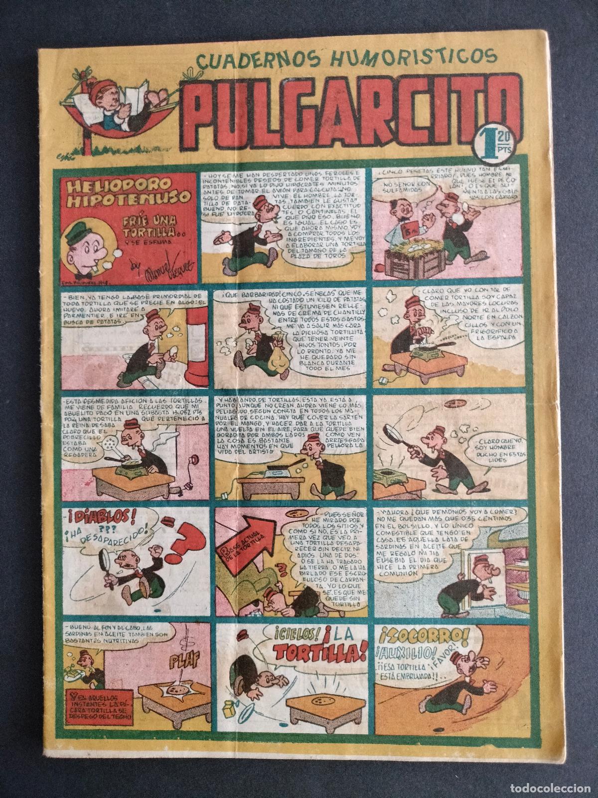 Livros de Banda Desenhada: PULGARCITO N&ordm; 48 EDITORIAL BRUGUERA 1948 MUY DIFICIL!!!