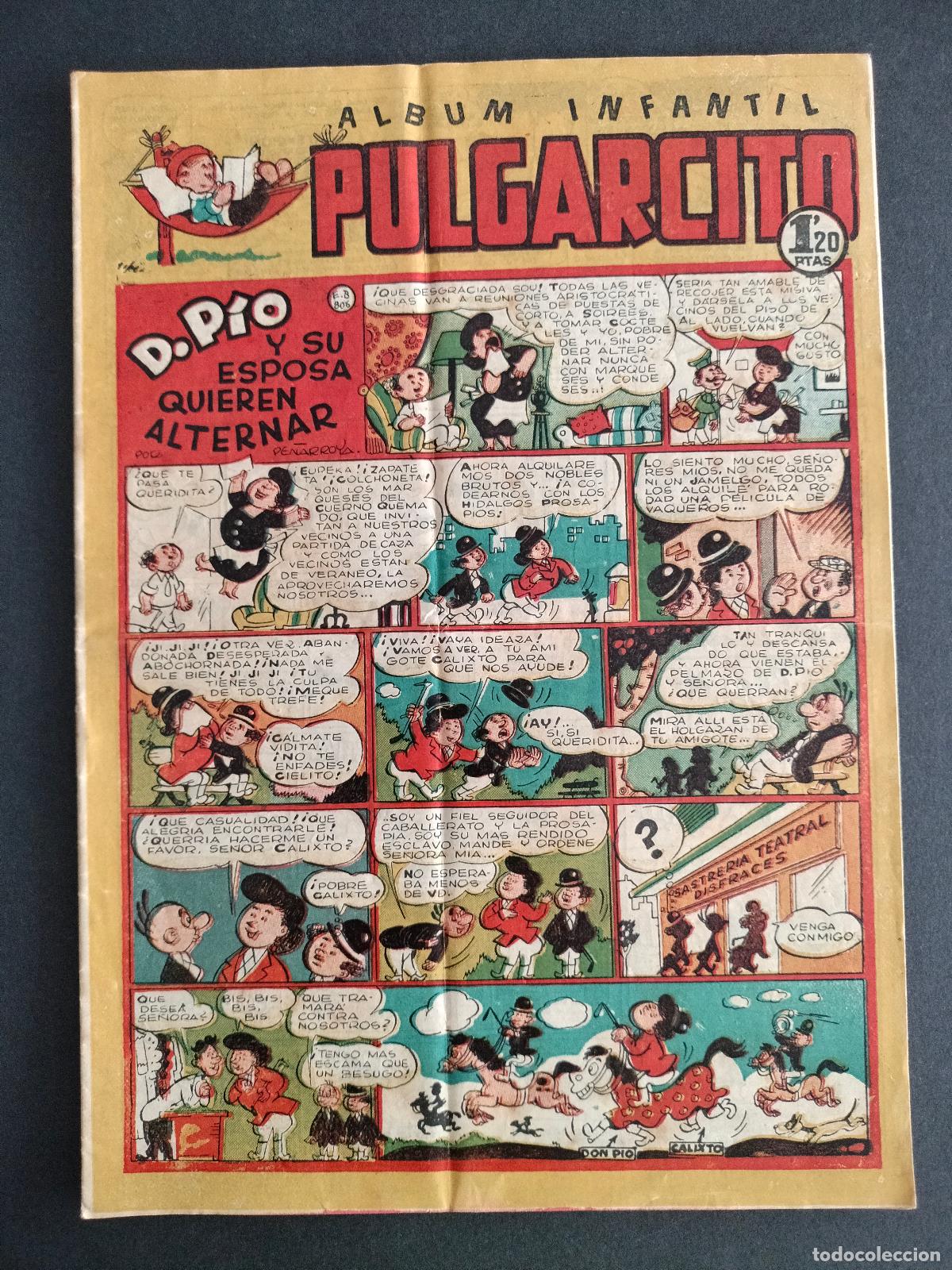 Comics: PULGARCITO N&ordm; 61 EDITORIAL BRUGUERA 1948