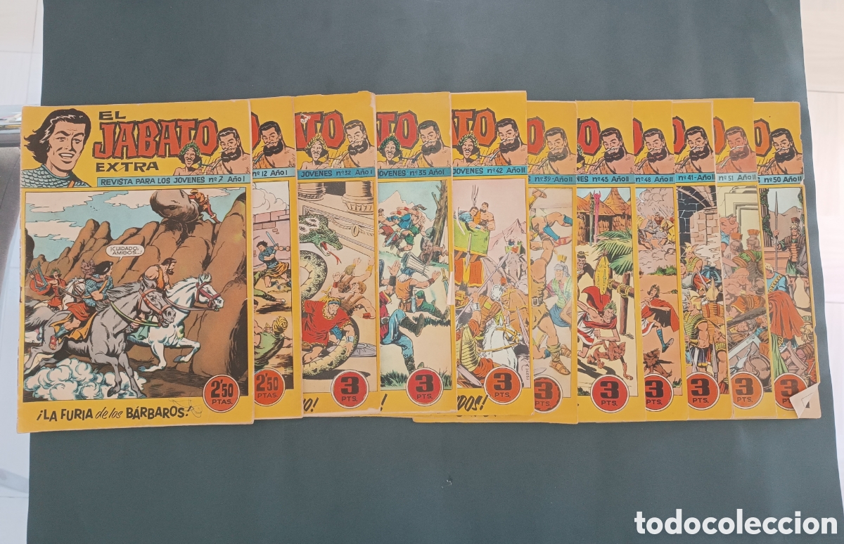 Tebeos: Lote 11 C&oacute;mics El Jabato Extra - E D. Bruguera