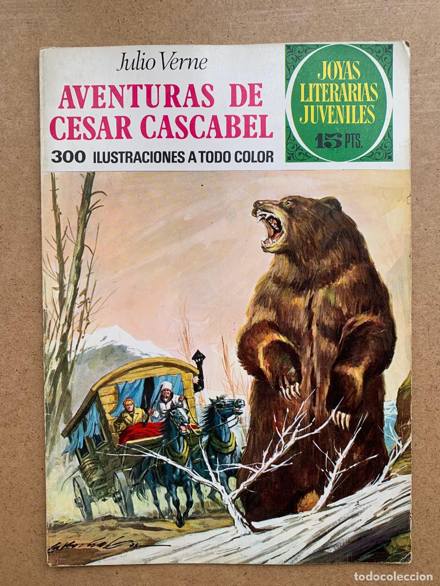 Tebeos: Joyas Literarias Juveniles n&ordm; 104: Aventuras de C&eacute;sar Cascabel de Julio Verne - 1&ordf; Ed - Buen Estado