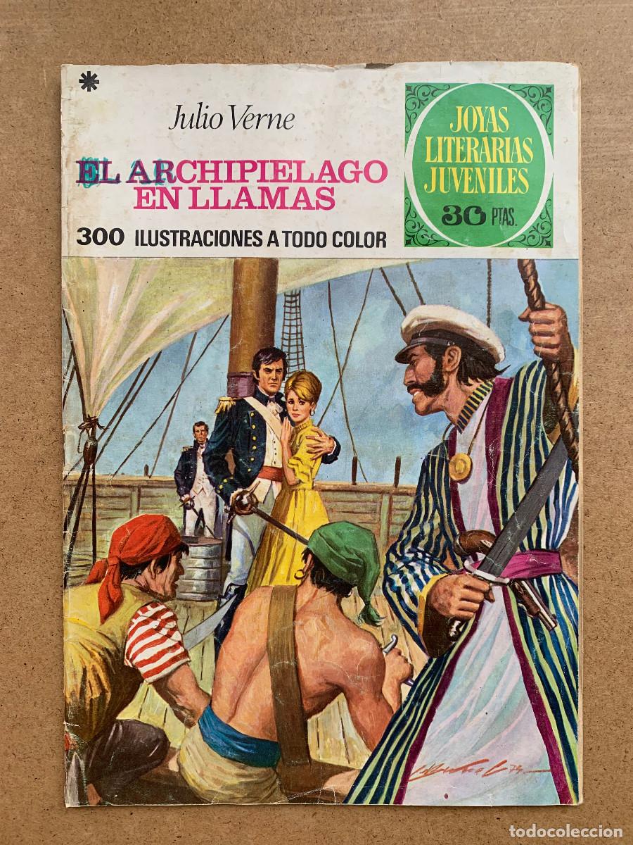 Tebeos: Joyas Literarias Juveniles n&ordm; 135: El Archipi&eacute;lago en Llamas de Julio Verne