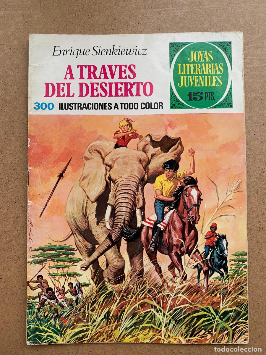 Tebeos: Joyas Literarias Juveniles n&ordm; 22: A Trav&eacute;s del Desierto de Enrique Sienkiewicz - D2 1&ordf; Edici&oacute;n 1970