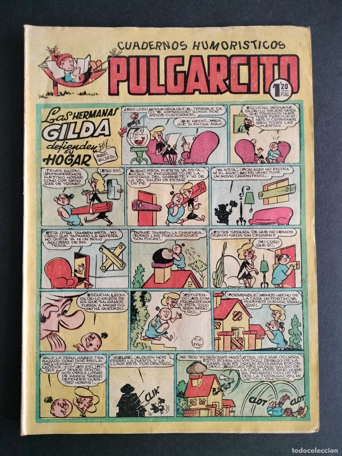 Livros de Banda Desenhada: PULGARCITO N&ordm; 128 EDITORIAL BRUGUERA 1949 BUEN ESTADO!!!