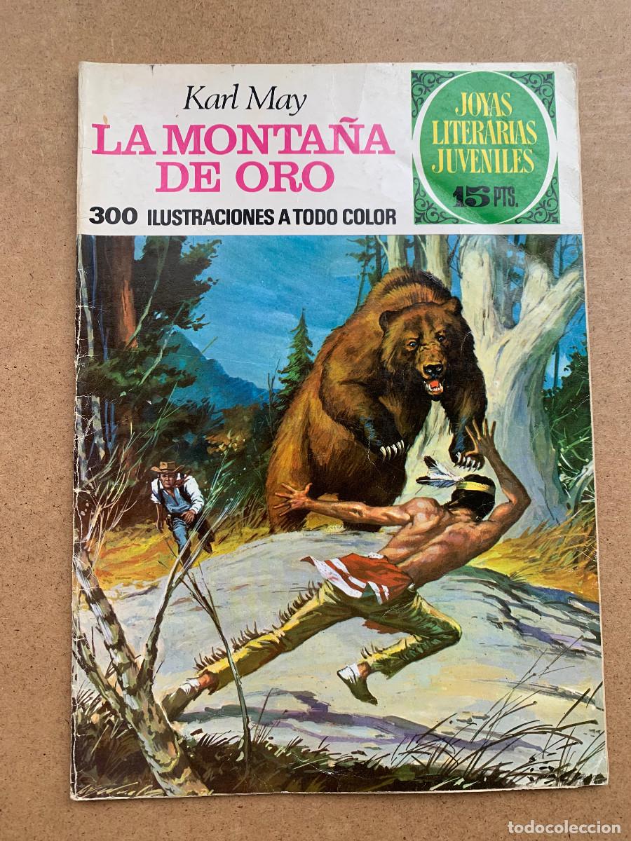 Tebeos: Joyas Literarias Juveniles n&ordm; 43: La Monta&ntilde;a de Oro de Karl May - 1&ordf; Edici&oacute;n 1972