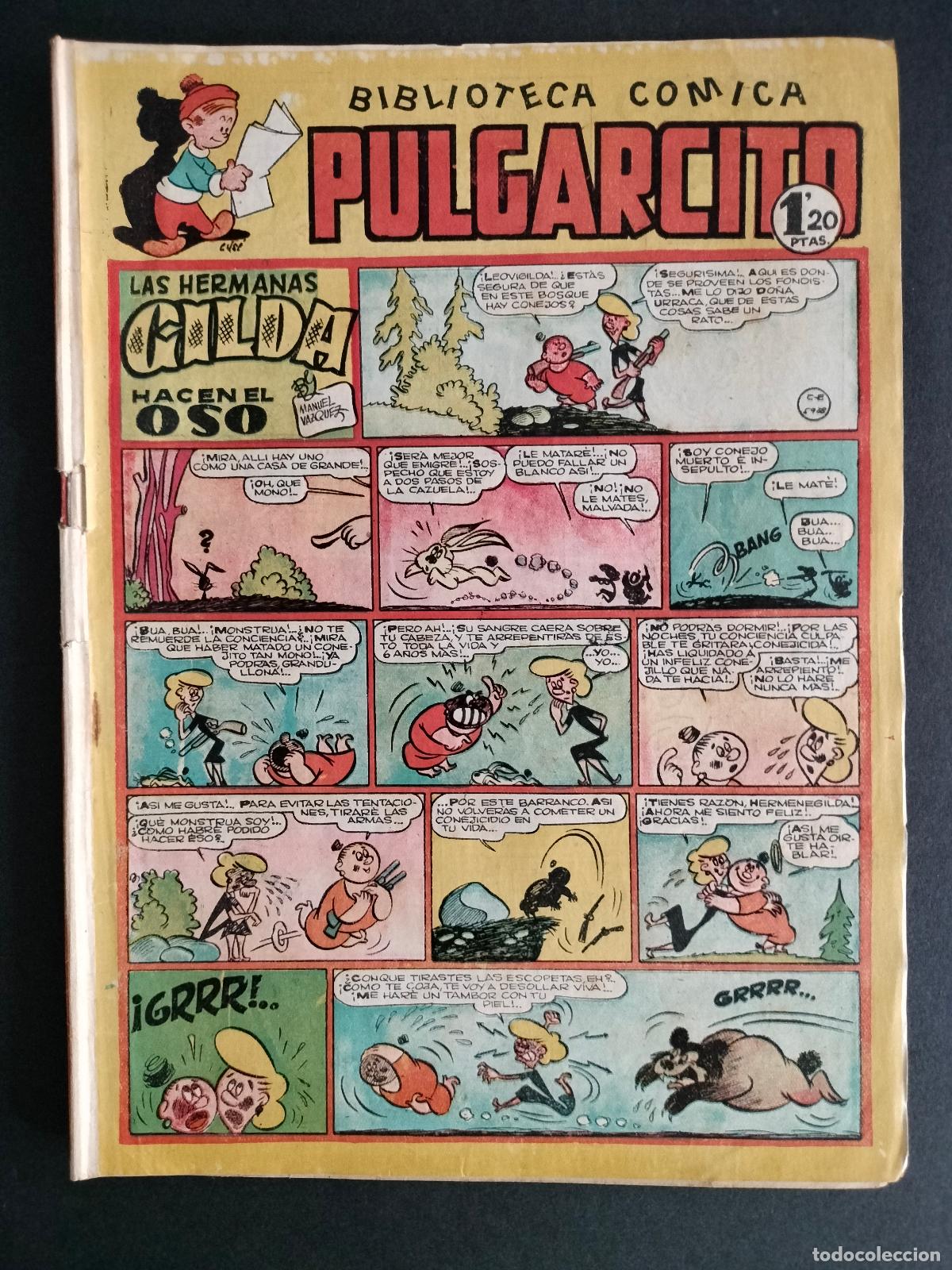 Tebeos: PULGARCITO N&ordm; 130 EDITORIAL BRUGUERA 1949 BUEN ESTADO!!!