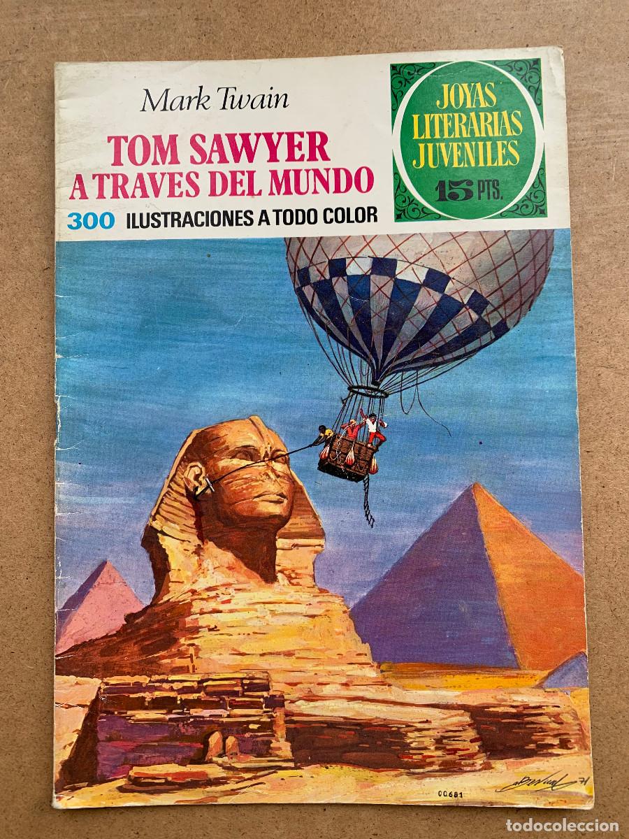 Tebeos: Joyas Literarias Juveniles n&ordm; 24: Tom Sawyer a Trav&eacute;s del Mundo de Mark Twain - 1&ordf; Edici&oacute;n 1970 - BE
