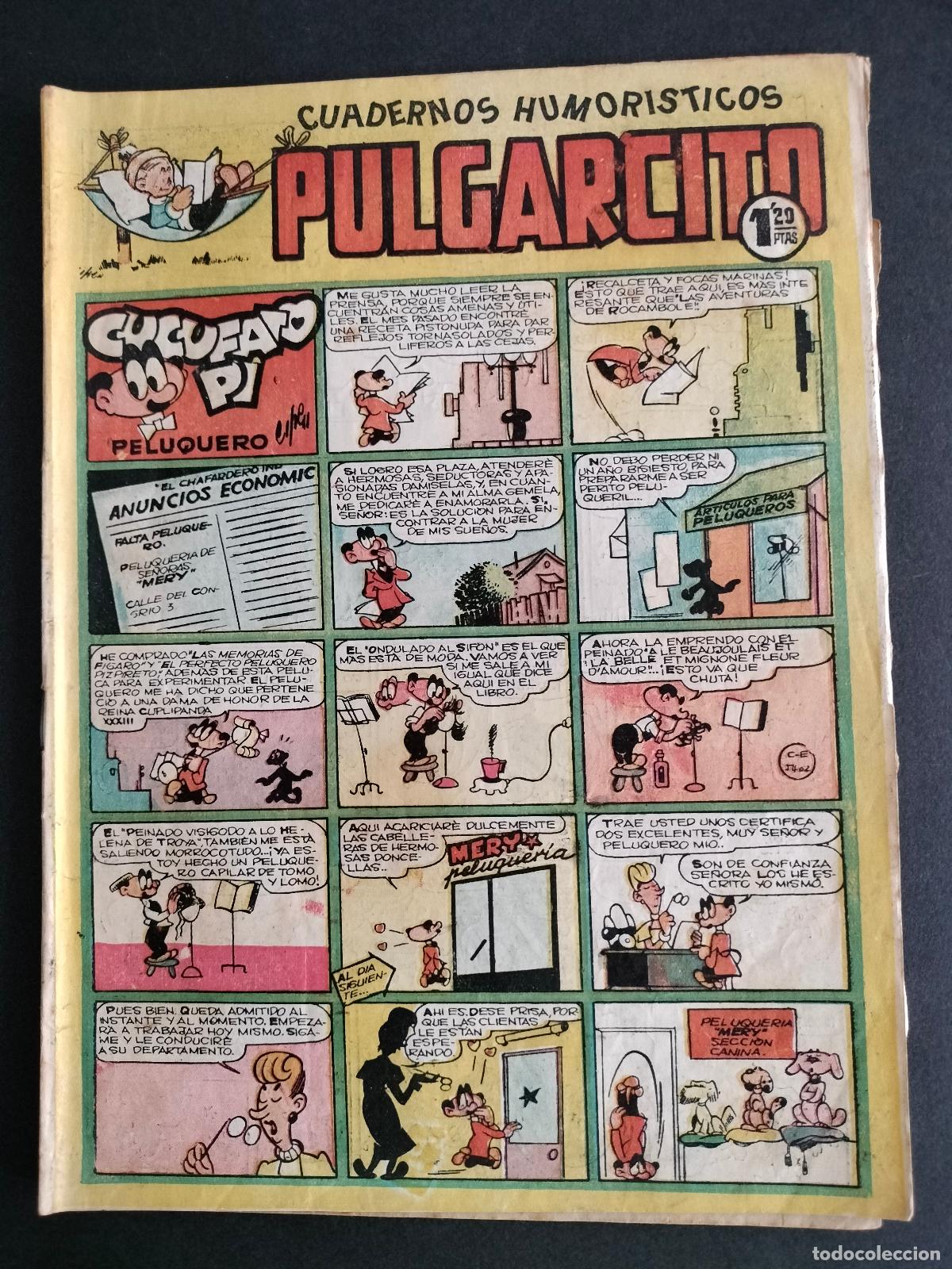 Livros de Banda Desenhada: PULGARCITO N&ordm; 131 EDITORIAL BRUGUERA 1949 BUEN ESTADO!!!