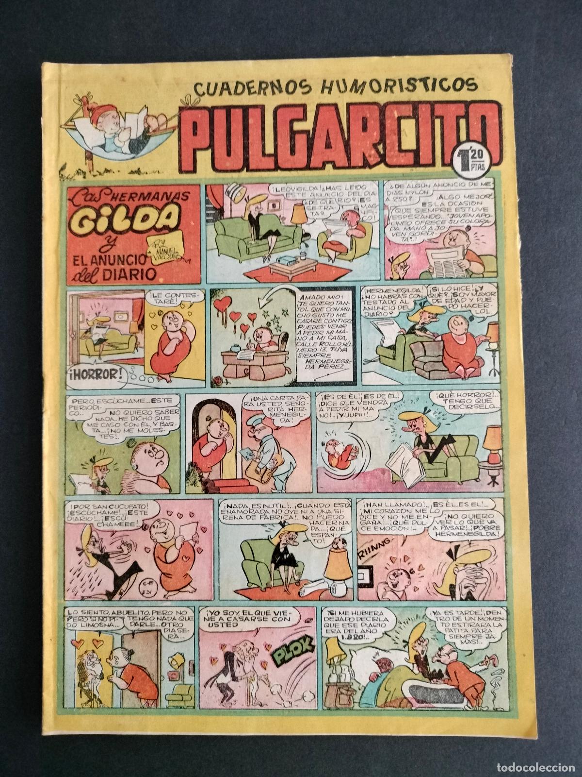 Livros de Banda Desenhada: PULGARCITO N&ordm; 132 EDITORIAL BRUGUERA 1950 MUY BUEN ESTADO!!!