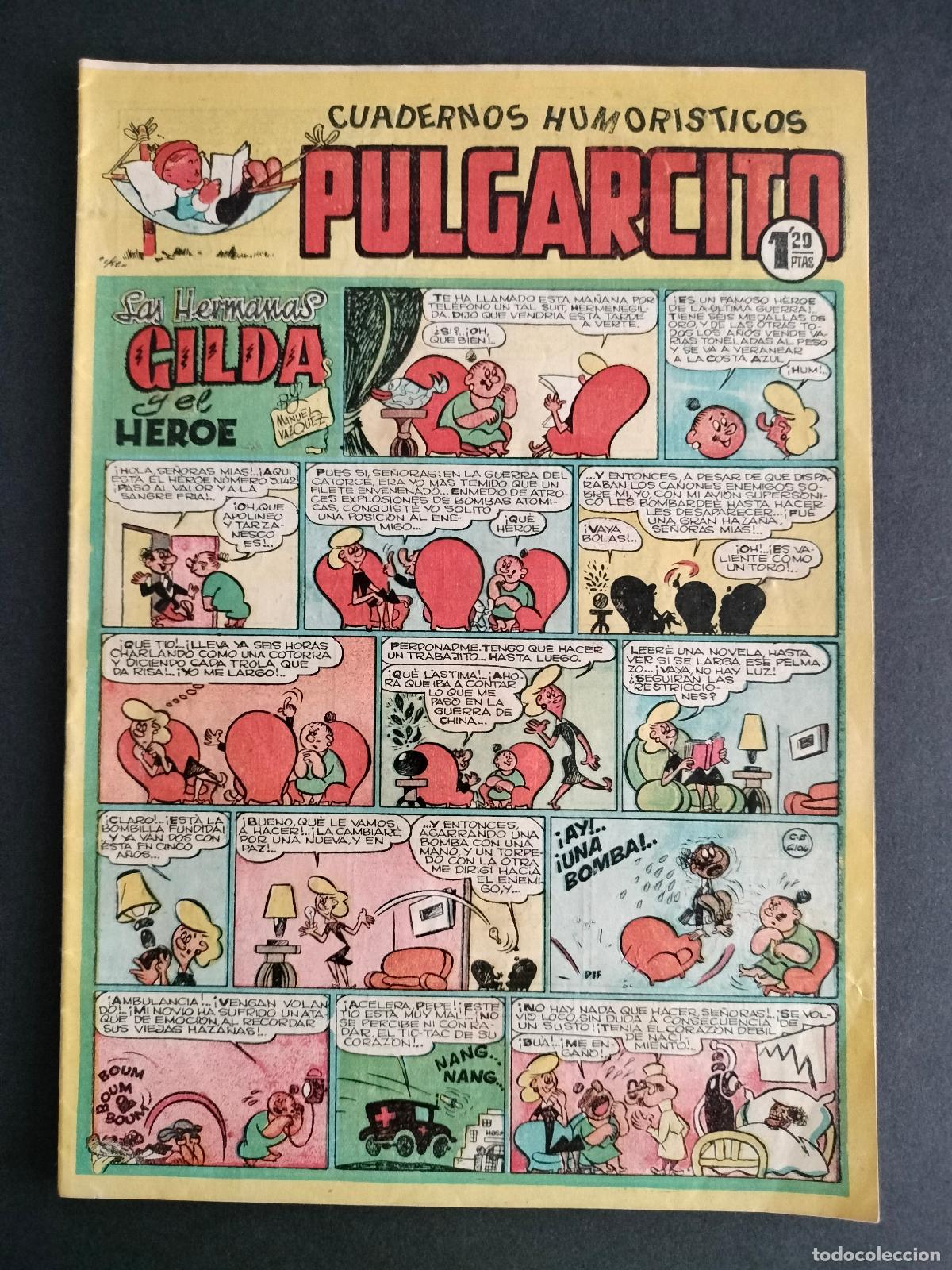 Tebeos: PULGARCITO N&ordm; 134 EDITORIAL BRUGUERA 1950 MUY BUEN ESTADO!!!
