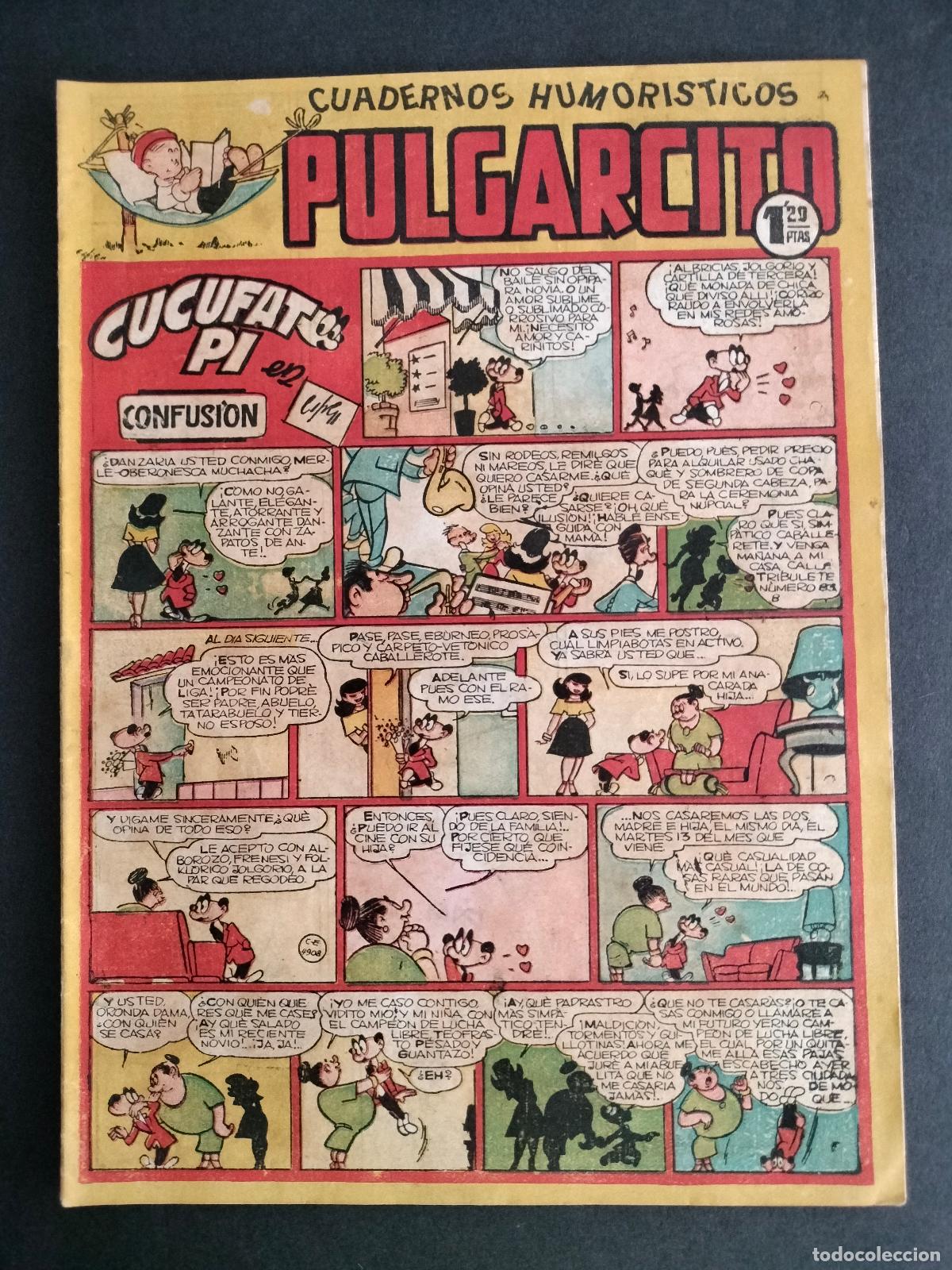 Livros de Banda Desenhada: PULGARCITO N&ordm; 142 EDITORIAL BRUGUERA 1950 MUY BUEN ESTADO!!!